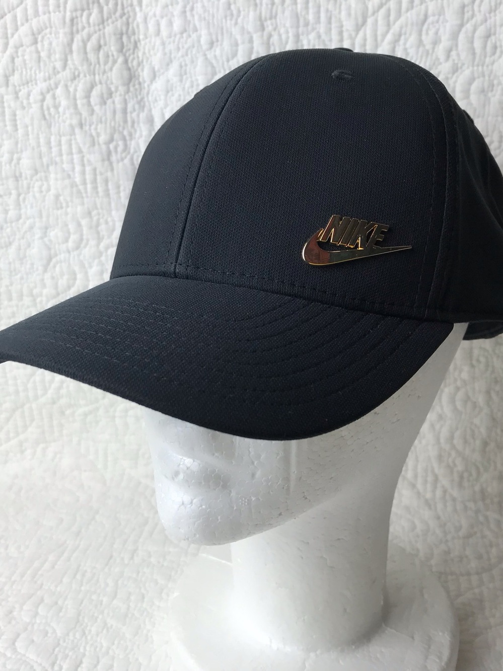 Nike Dri-FIT Club Cap Hat Adult Unisex SZ L/XL Metal Logo Black FB5371-011